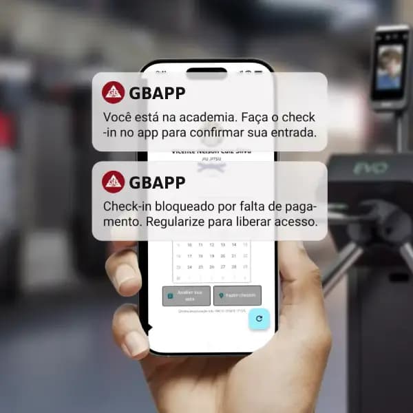Sistema de controle de acesso GBAPP para Jiu-Jitsu